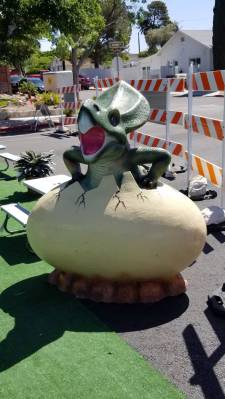 (Celia Shortt Goodyear/Boulder City Review) Dinosaurs were on display at the 42nd annual Spring ...