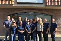 (Copper Mountain Solar) Boulder City Hospital was presented with a $1,000 donation from Copper ...