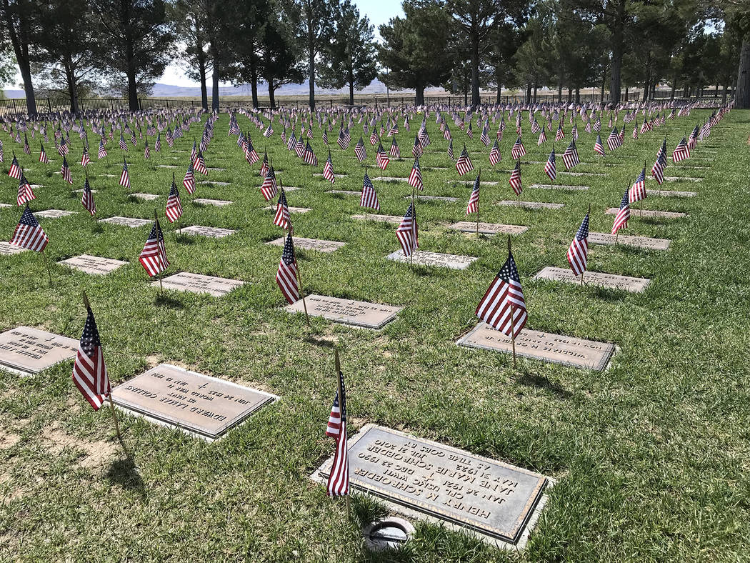 A Memorial Day ceremony will be held at 1 p.m. Monday, May 27, at the Southern Nevada Veterans ...