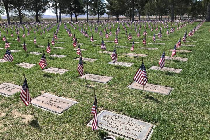 A Memorial Day ceremony will be held at 1 p.m. Monday, May 27, at the Southern Nevada Veterans ...