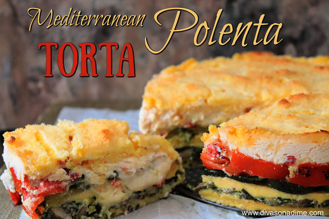(Patti Diamond) Fresh polenta provides the base for a torta filled with spinach, zucchini and r ...