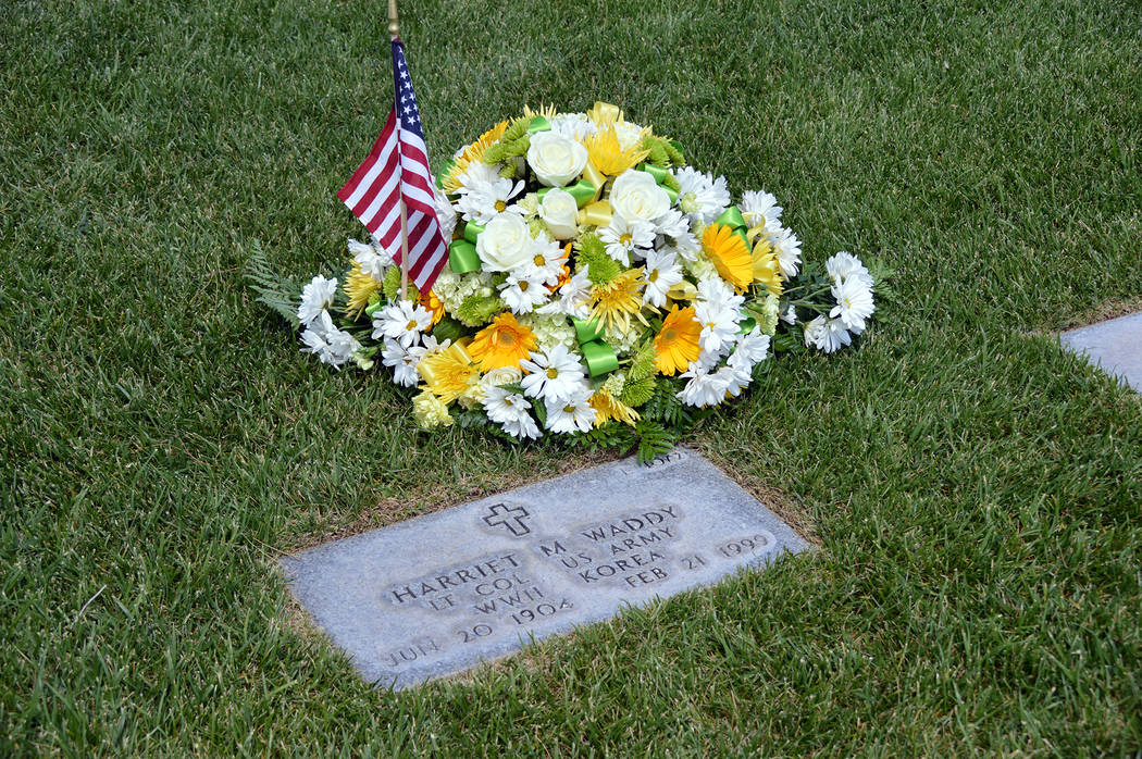 (Celia Shortt Goodyear/Boulder City Review) Retired U.S. Army Lt. Col. Harriet M. Hardin West W ...