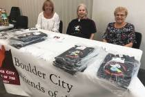 (Hali Bernstein Saylor/Boulder City Review) Boulder City Friends of the Library members, from l ...