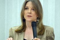 Celia Shortt Goodyear/Boulder City Review Democratic presidential candidate Marianne Williamson ...