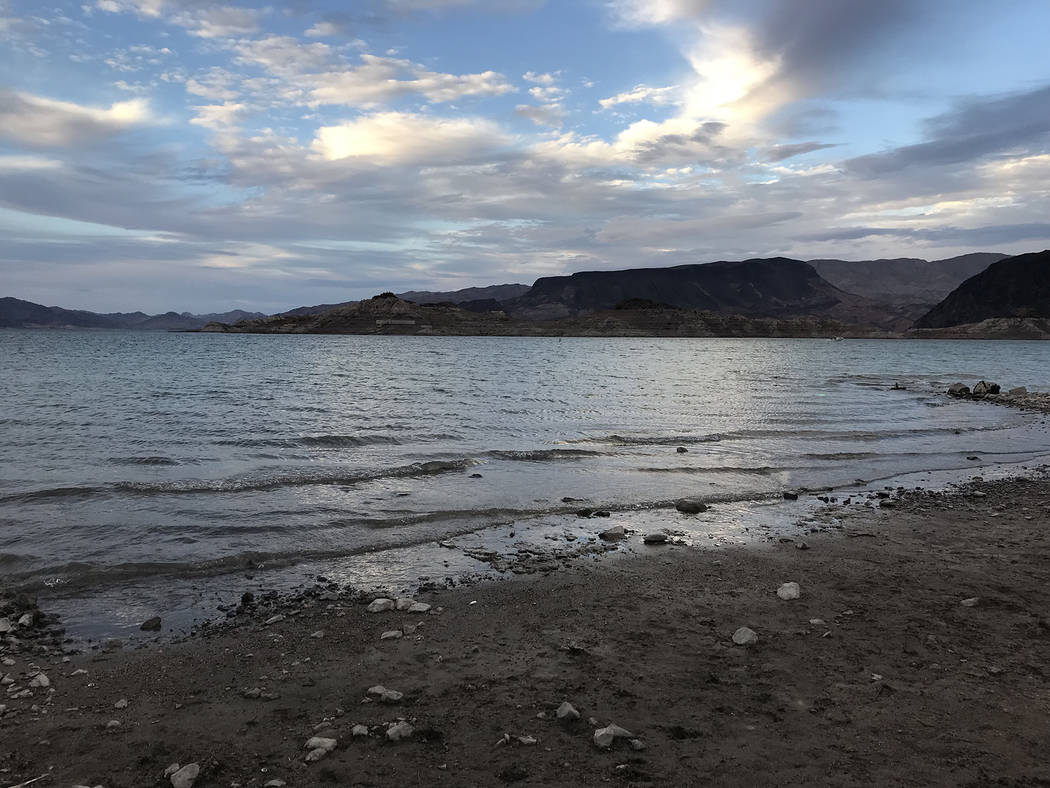Lake Mead offers miles of shorelines, including beach areas, and plenty of picturesque opportun ...