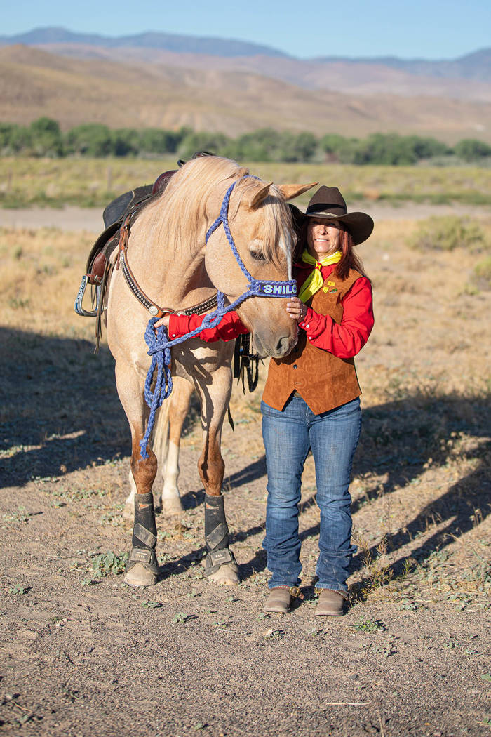 (Julie Sprague) Julie Sprague rode her horse Shiloh along a 7-mile stretch of the original Pony ...