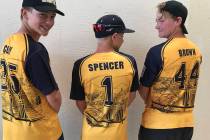 (Hali Bernstein Saylor/Boulder City Review) Jack Clary, from left, Jeremy Spencer and Caleb Bro ...