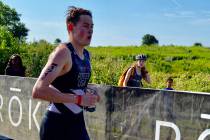 (Lynette Porter) Ethan Porter of Boulder City competed in the 2019 USA Triathlon Junior Nationa ...
