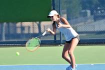 (Robert Vendettoli/Boulder City Review) Senior Tegan Pappas, who was named to the All-Southern ...