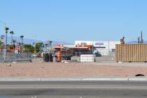 (Celia Shortt Goodyear/Boulder City Review) The staging area for Boulder City's complete street ...