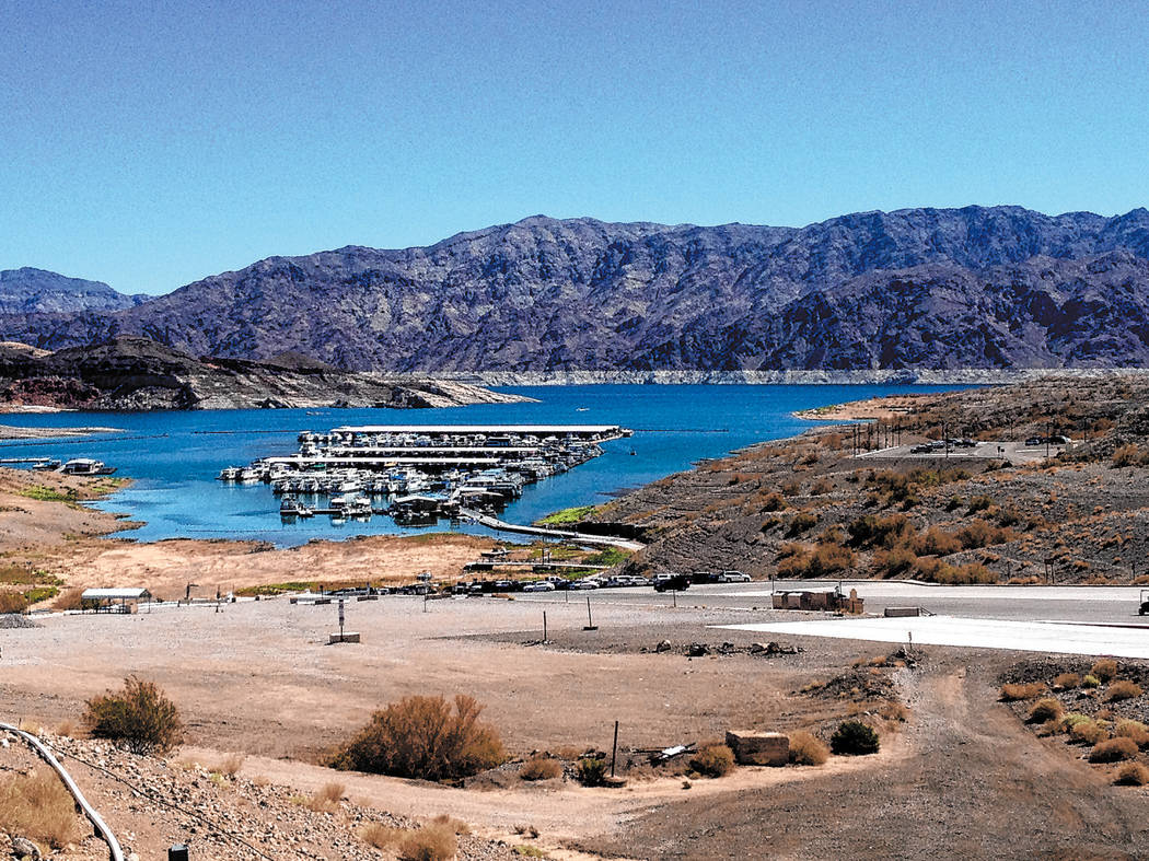 The Callville Bay access road, parking lots and campground road are some of the areas in Lake M ...