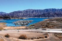 The Callville Bay access road, parking lots and campground road are some of the areas in Lake M ...