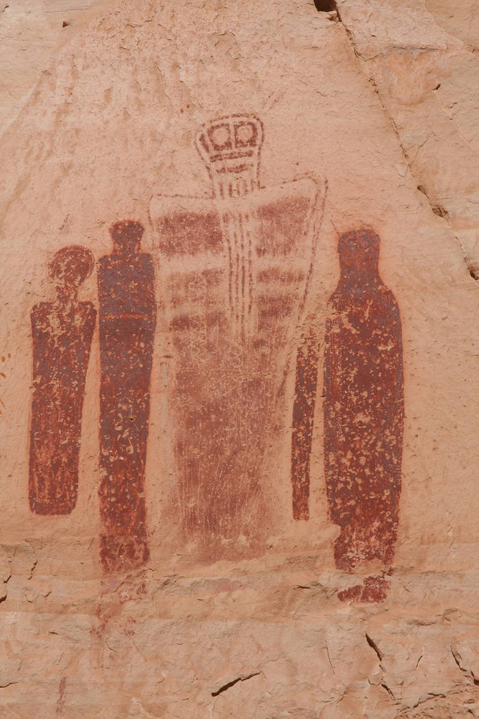 (Deborah Wall) The Holy Ghost panel in Canyonlands National Park’s Horseshoe Canyon feat ...