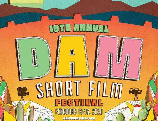 (Dam Short Film Festival) Eric Vozzola of Las Vegas created the winning poster for the 2020 Dam ...