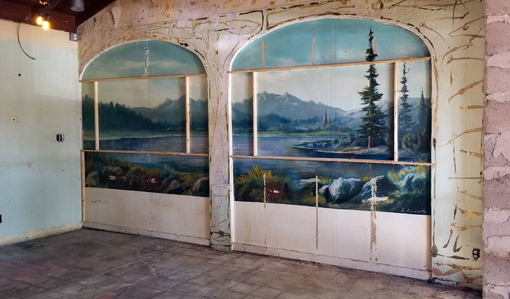 (Celia Shortt Goodyear/Boulder City Review) This mural is inside the old Browder building in do ...