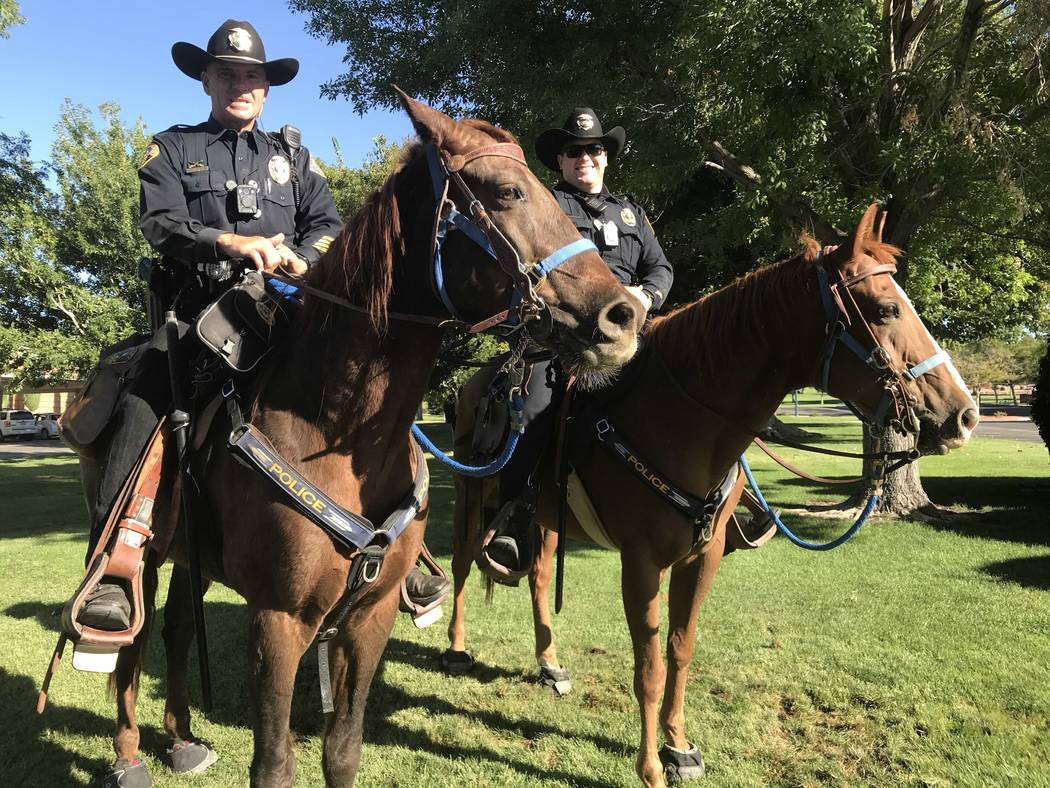 Police presence mounts: Officers on horseback build rapport with ...