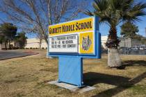Garrett Junior High School improved its ranking on the Nevada Report Card, earning five stars a ...