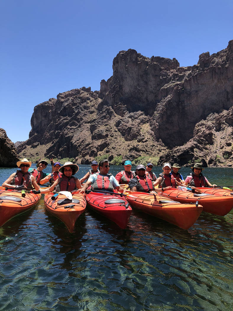 (Blazin’ Paddles) Blazin’ Paddles, which offers kayak tours on the Colorado River ...