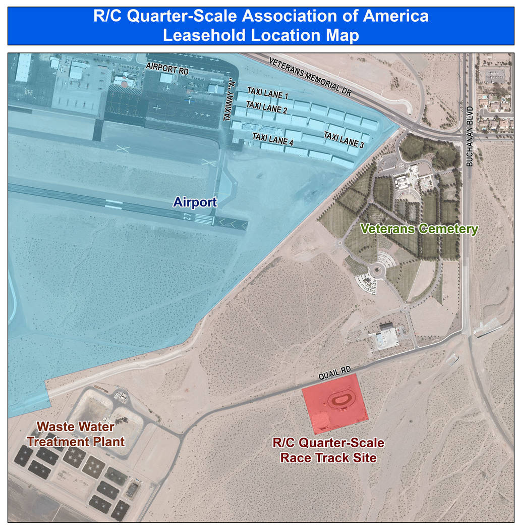 Boulder City City Council introduced a resolution to amend the lease agreement for the racetrac ...