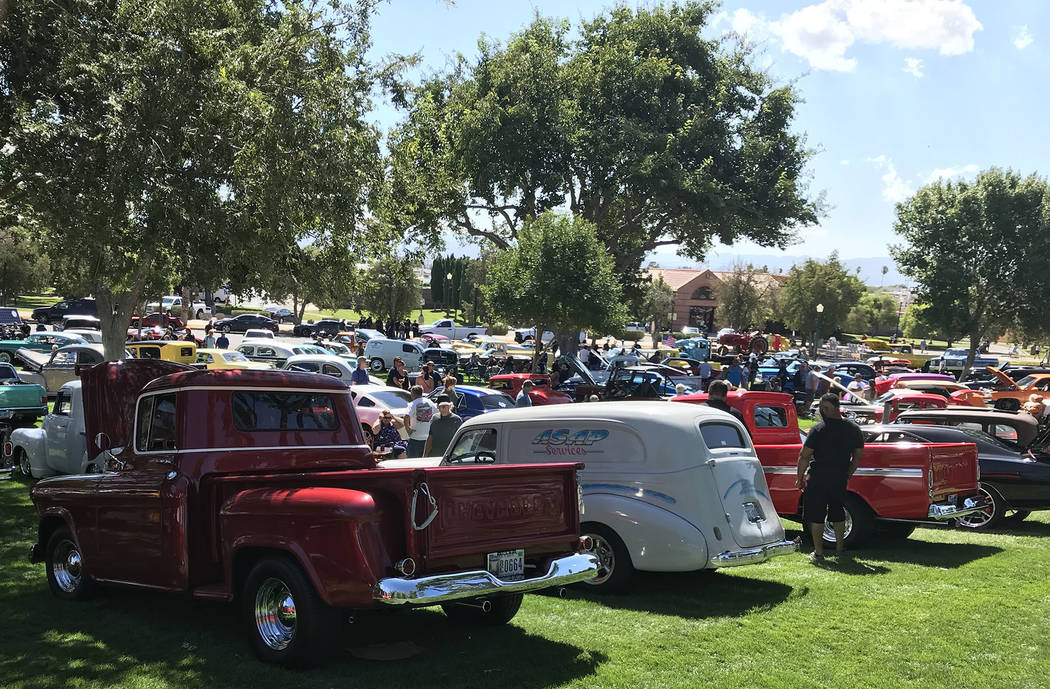 (Hali Bernstein Saylor/Boulder City Review) Hundreds of cars of all makes, models and years wer ...