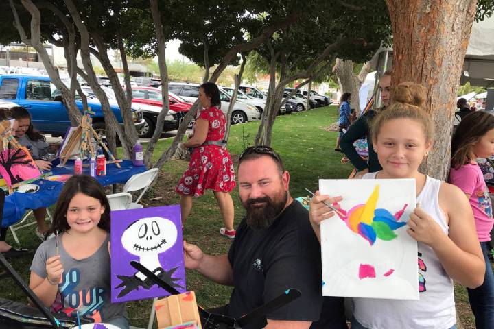 Art in the Park offers attendees the chance to create their own works. Boulder City residents B ...