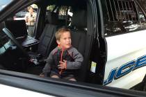 (Hali Bernstein Saylor/Boulder City Review) Grady Jensen, 5, who hopes to become a police offic ...