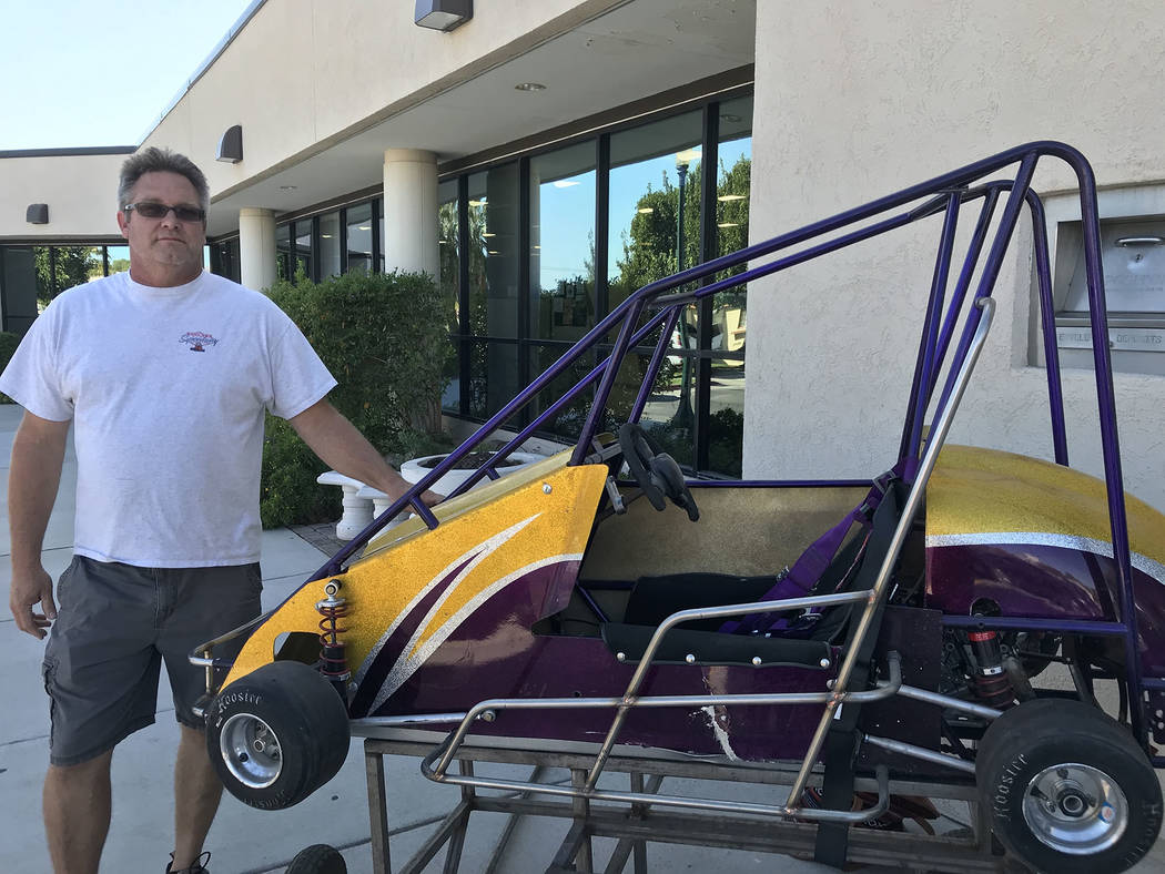 (Hali Bernstein Saylor/Boulder City Review) Bob Martin brought a quarter midget race car to the ...
