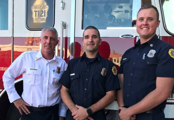 (Hali Bernstein Saylor/Boulder City Review) Boulder City Fire Department interim Chief Steve Wa ...