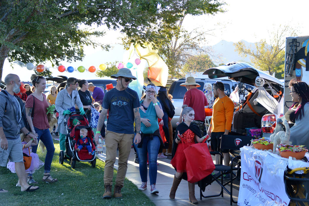 Celia Shortt Goodyear/Boulder City Review Veterans' Memorial Park was filled with children and ...