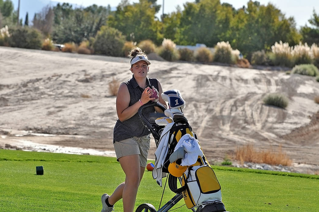 (Horace Langford Jr./Pahrump Valley Times) Boulder City High School senior Sydney Krumm is seen ...