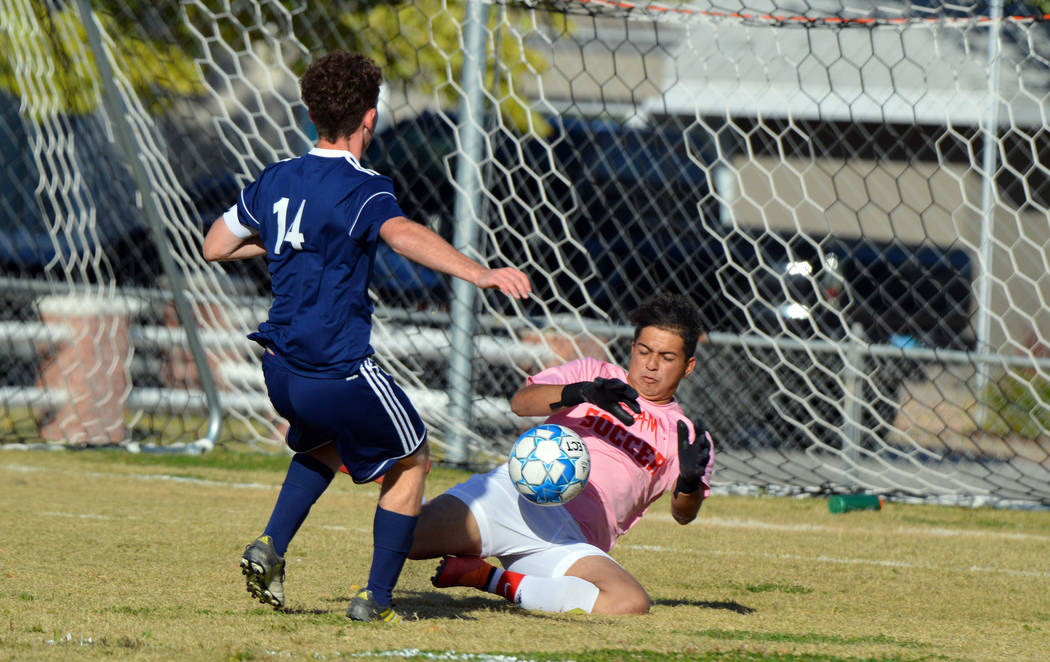 (Celia Shortt Goodyear/Boulder City Review) Boulder City High School senior Dayton Smith follow ...