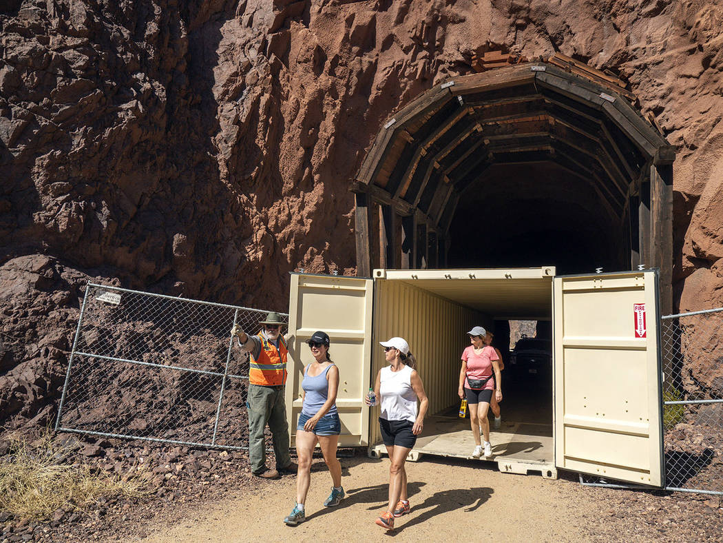 (National Park Service) Shipping containers have been put into the second and third tunnels alo ...