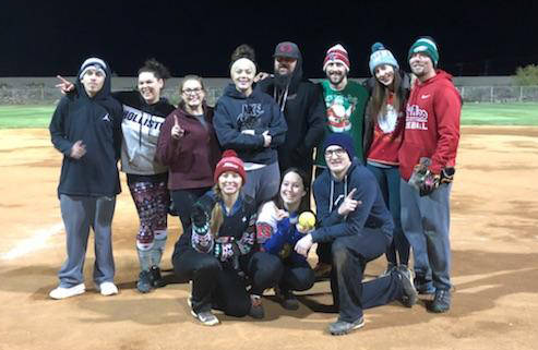 (Kelly Lehr) Last year’s fall coed softball champions, T.Q. Pallets, in Boulder City Parks an ...