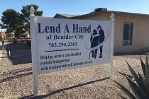(Hali Bernstein Saylor/Boulder City Review) Lend A Hand of Boulder City, which is at 400 Utah S ...