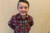 (Hali Bernstein Saylor/Boulder City Review) Seven-year-old Noah Whitney of Boulder City was ins ...