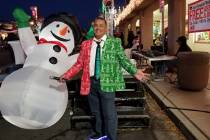 Mike Pacini, chairman of Santa's Electric Night Parade, dressed for the occasion at the 2018 pa ...