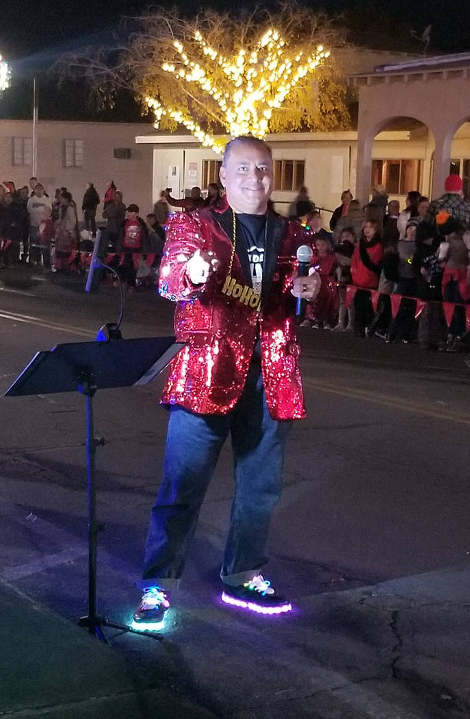 Celia Shortt Goodyear/Boulder City Review Mike Pacini, chairman of Santa's Electric Night Parad ...