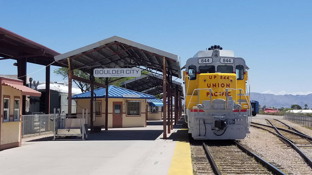 Celia Shortt Goodyear/Boulder City Review Officials with the Nevada State Railroad Museum, 601 ...