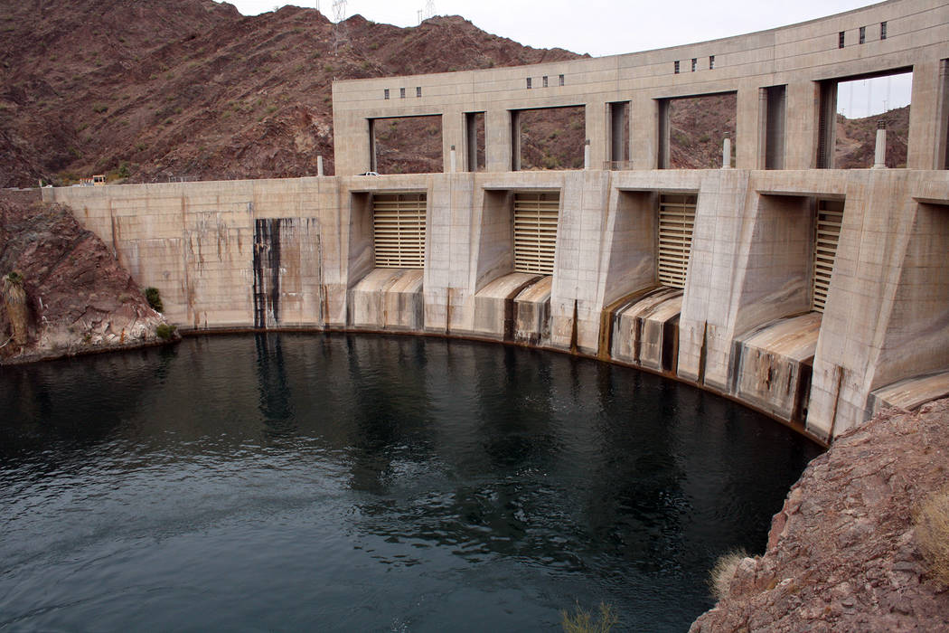 (Deborah Wall) The Parker Dam doesn’t appear too impressive above the surface but is sai ...