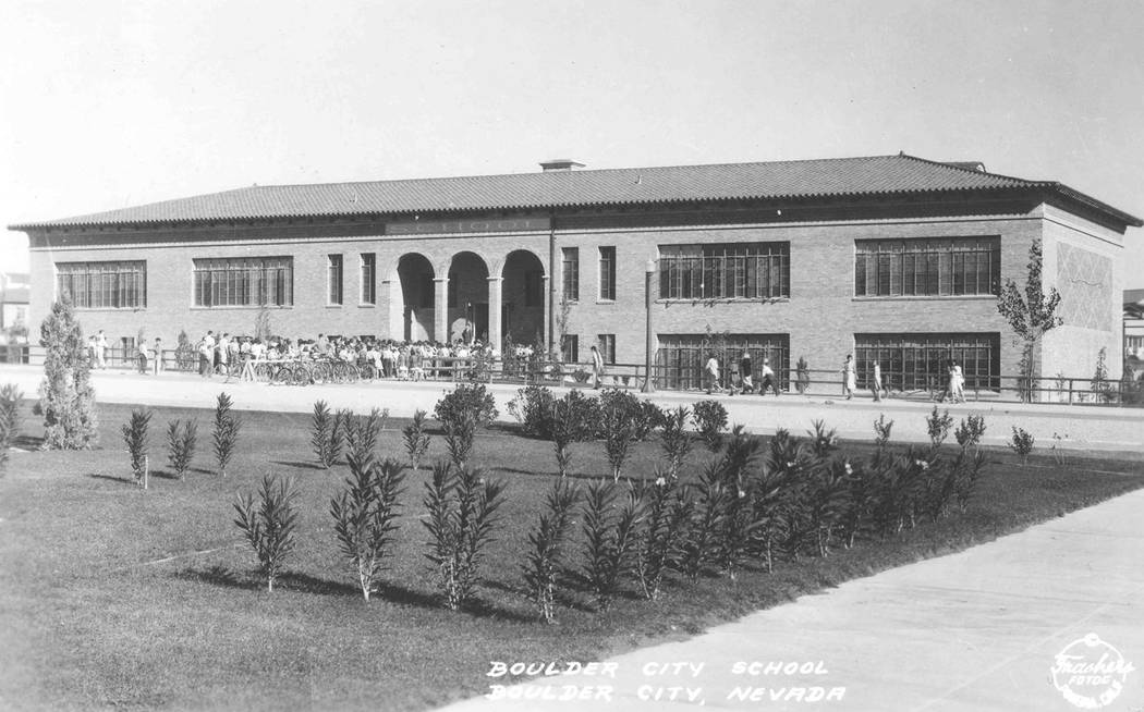 (Boulder City) Boulder City Elementary School at 401 California Ave. was built in 1932 by the B ...