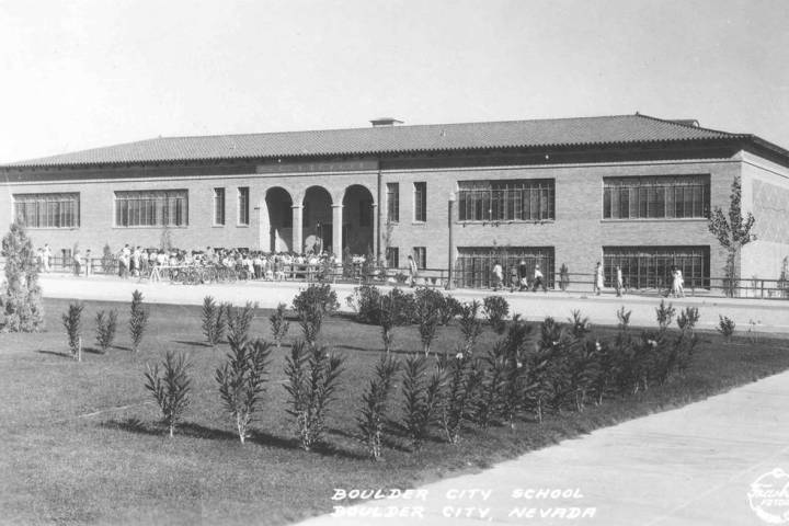 (Boulder City) Boulder City Elementary School at 401 California Ave. was built in 1932 by the B ...