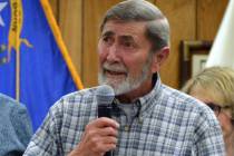 Celia Shortt Goodyear/Boulder City Review Fred Bachhuber encourages people to volunteer in the ...