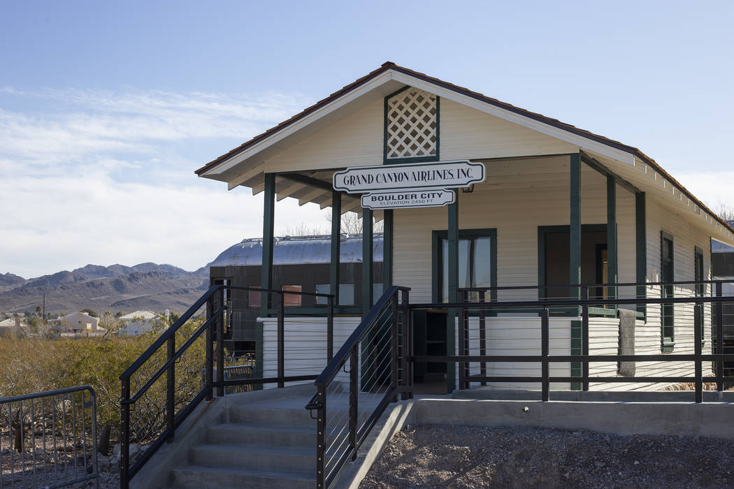 (Ellen Schmidt/Las Vegas Review-Journal) The Grand Canyon Airlines ticket office, which was mov ...