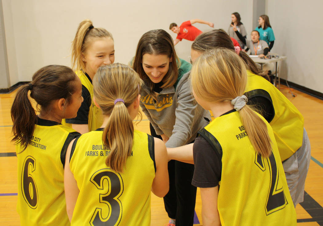 (Kelly Lehr) The B.C. Warriors, coached by Rose Hess, prepare for their first game in Boulder C ...