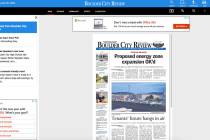 (Boulder City Review) An E-edition of the Boulder City Review allows readers to see an exact re ...