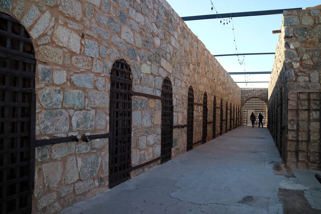 (Deborah Wall) A cell block at the Yuma Territorial Prison State Historic Park is dreary and pr ...