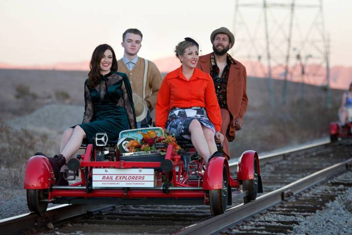 The Vox Agency Rail Explorers Las Vegas, the outdoor attraction featuring pedal-powered rail bi ...