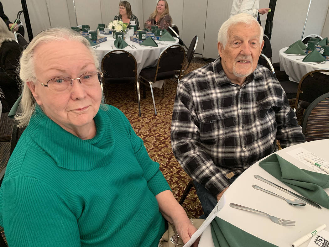 (Hali Bernstein Saylor/Boulder City Review) Ava Cramer and Louis Battaglia were among the nearl ...