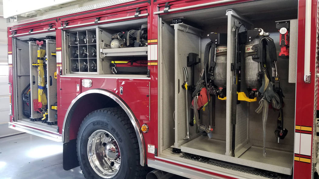 Celia Shortt Goodyear/Boulder City Review The Boulder City Fire Department's new fire engine in ...