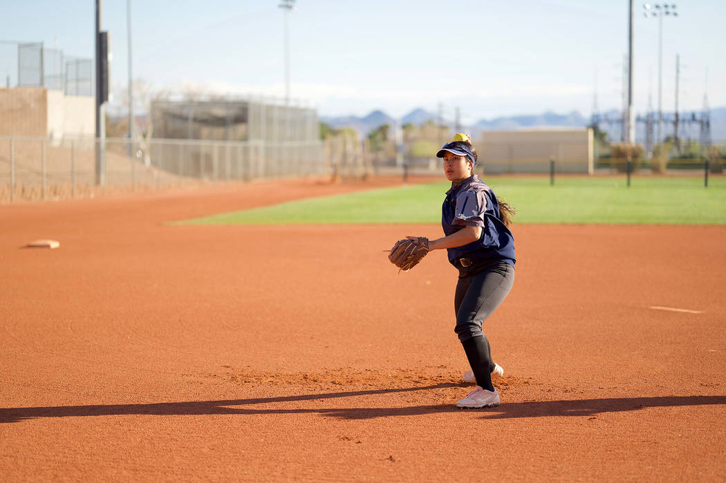 (Jamie Jane/Boulder City Review) Boulder City High School junior Brook Baker is expected to hel ...